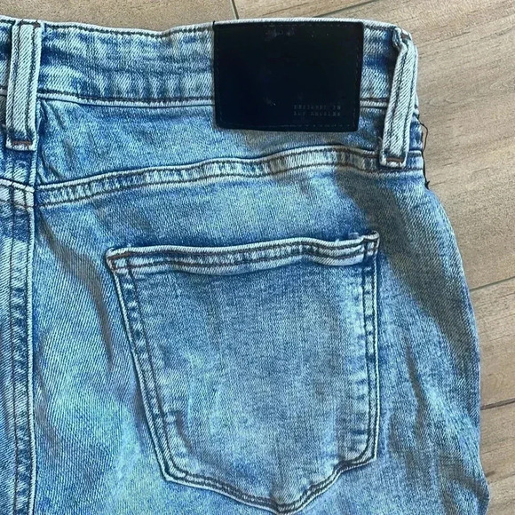 4/$25 Forever 21 Men Distressed Striped Jeans Sz 30 - Picture 7 of 7